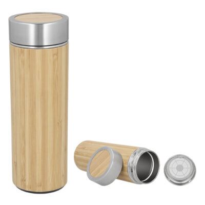 TERMO CON BAMBU Termo con bambu sin duda un producto muy bonito y ademas que promueve el cuidado a medio ambiente