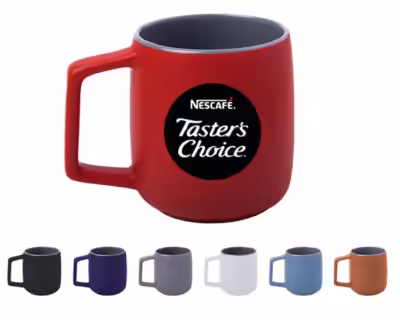 TAZA PARA REGALO Taza para regalo con asa cuadrada lo que le da un toque de distincion ademas tiene acabado mate lo que la hace diferente a todas
