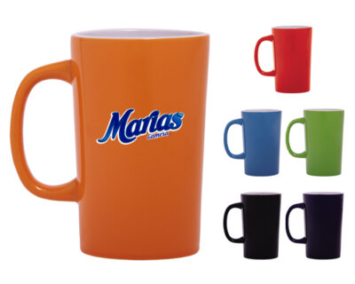 TAZA CONICA Taza conica con acabado brillante e interior en blanco de gran capacidad para que tomes tu cafe o te sin duda muy bonitas