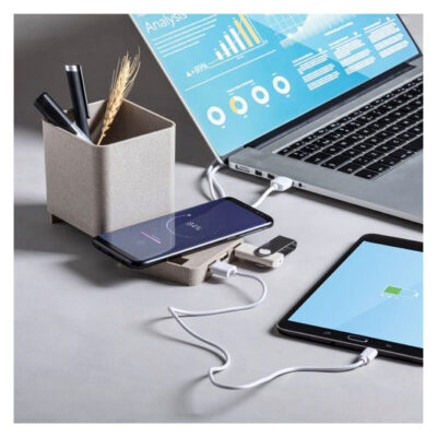 PORTA LAPICES CON CARGADOR INALAMBRICO Porta lapices con cargador inalambrico sin duda algo novedoso para tus campañas publicitarias ademas es de fibra de trigo 