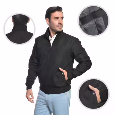 CHAMARRA BOMBER FULL MICROFIBRA