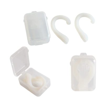 gomas para cubrebocas bombay personalizada con logo de empresa