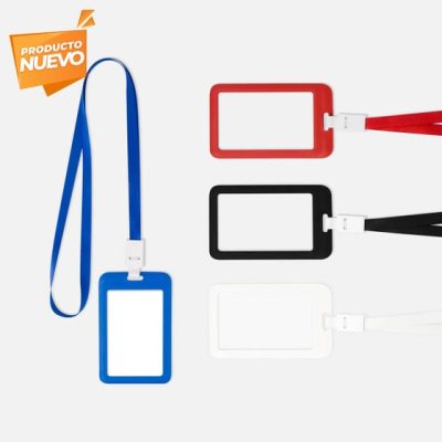 portagafete dravik personalizada con logo de empresa