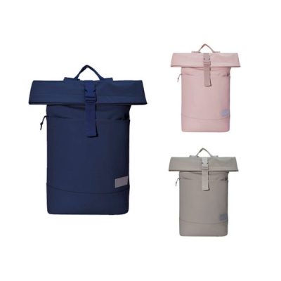 mochila flap personalizada con logo de empresa