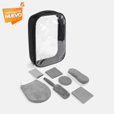 set limpieza de auto volen personalizada con logo de empresa