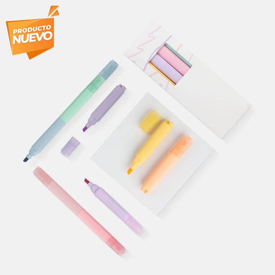 set de marcatextos colmar personalizada con logo de empresa