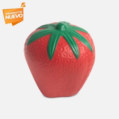 anti-stress de fresa personalizada con logo de empresa