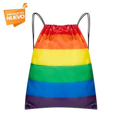 bolsa-mochila pride personalizada con logo de empresa
