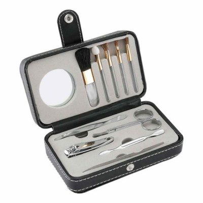 set de manicure y brochas young personalizada con logo de empresa