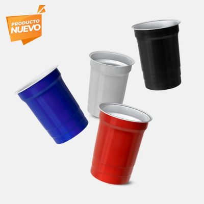 vaso pong personalizada con logo de empresa