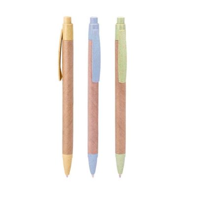 plumas eco-friendly personalizada con logo de empresa