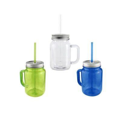 tazas con popote personalizada con logo de empresa