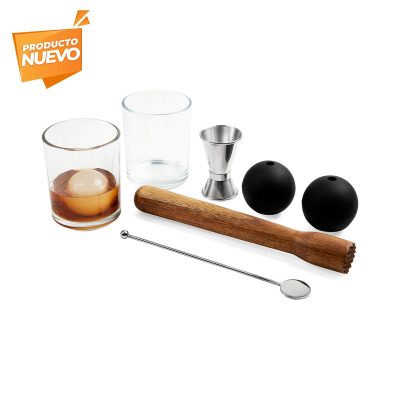 set de mixología personalizada con logo