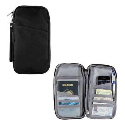porta pasaporte skana personalizada con logo de empresa