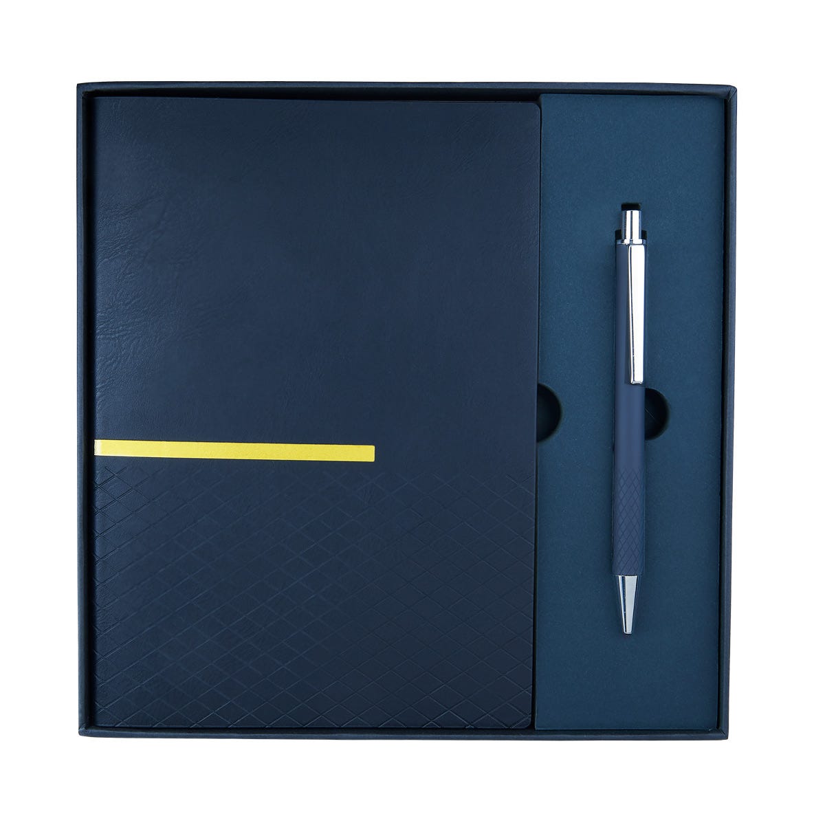 set de libreta zlatna personalizada con logo de empresa