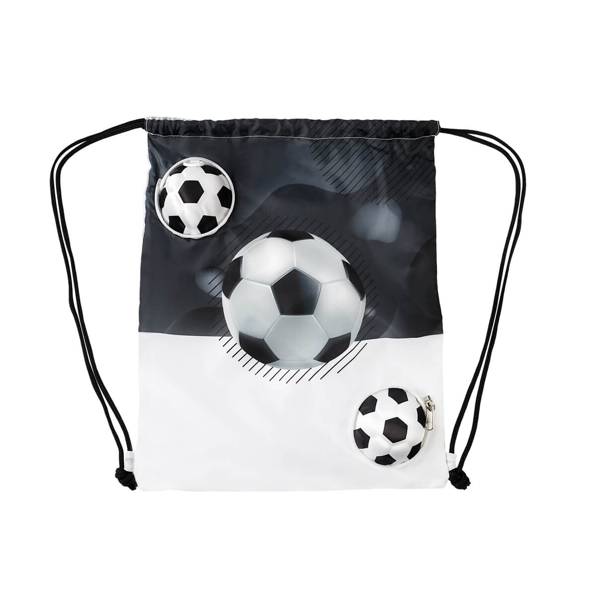 bolsa-mochila mágica soccer personalizada con logo de empresa