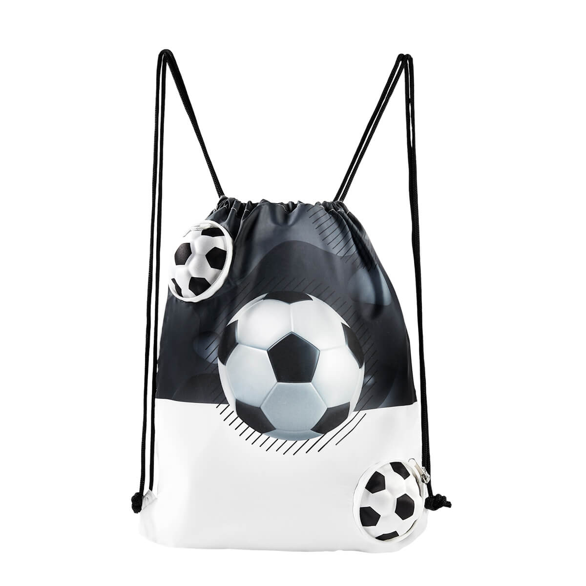 bolsa-mochila mágica soccer personalizada con logo de empresa