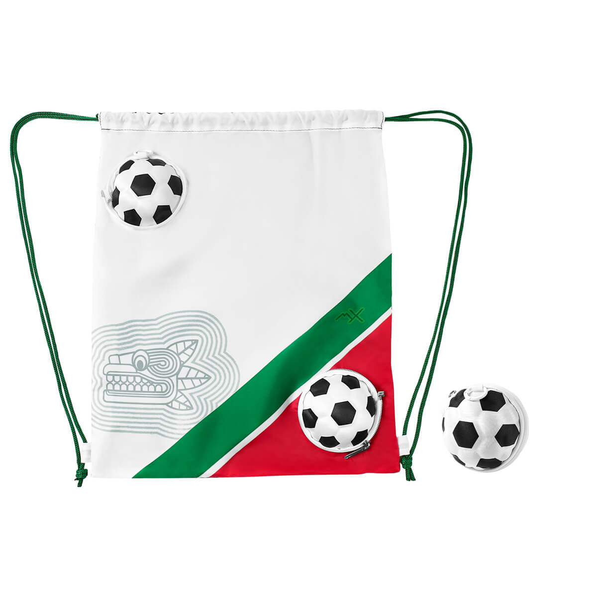 bolsa-mochila mágica soccer personalizada con logo de empresa