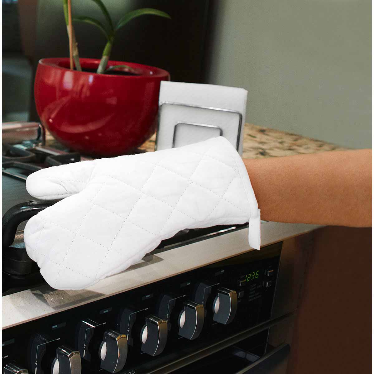 guante para cocina personalizada con logo de empresa