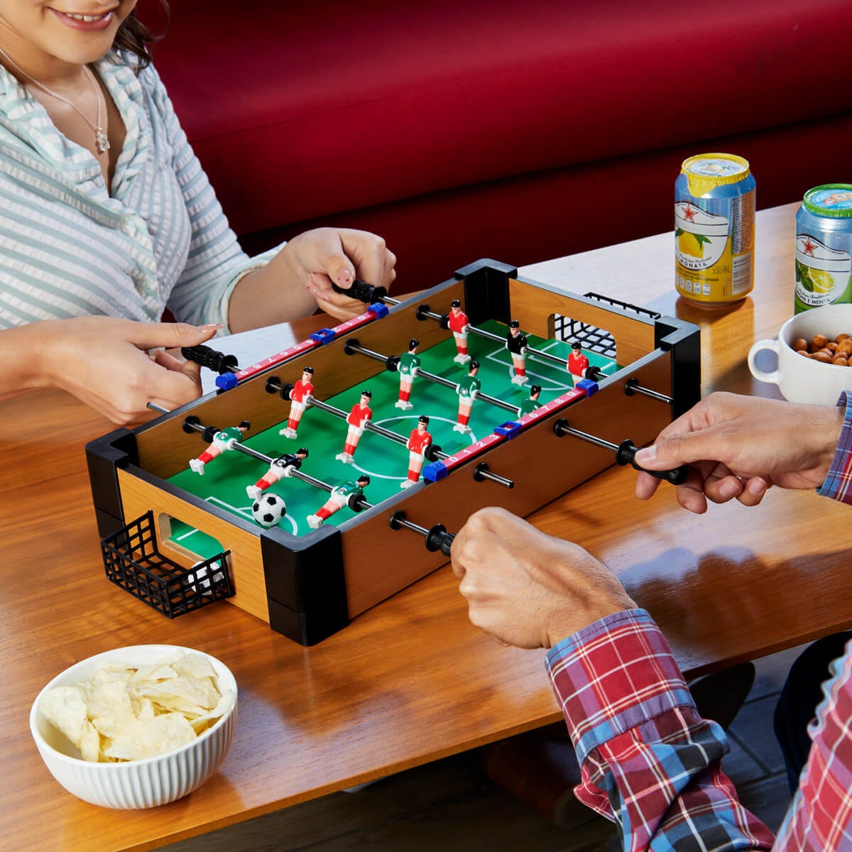 futbolito de mesa personalizada con logo de empresa