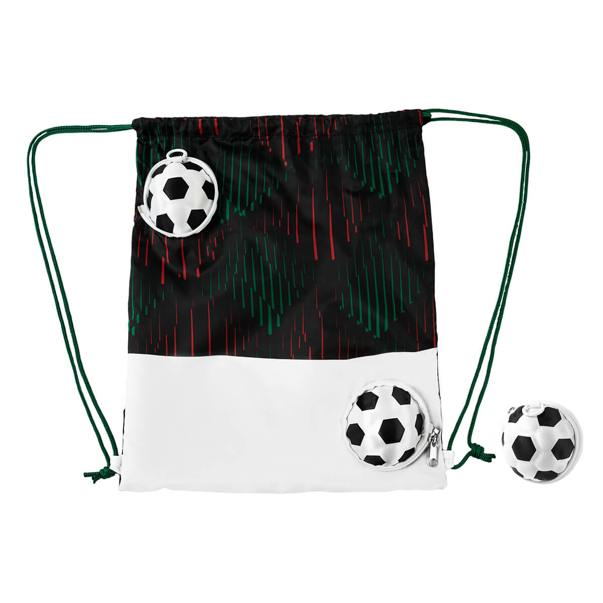 bolsa-mochila mágica soccer personalizada con logo de empresa