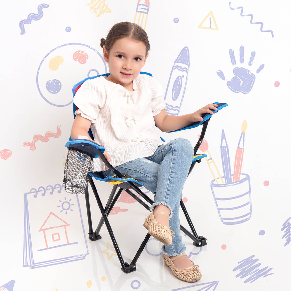 silla infantil zuni personalizada con logo de empresa