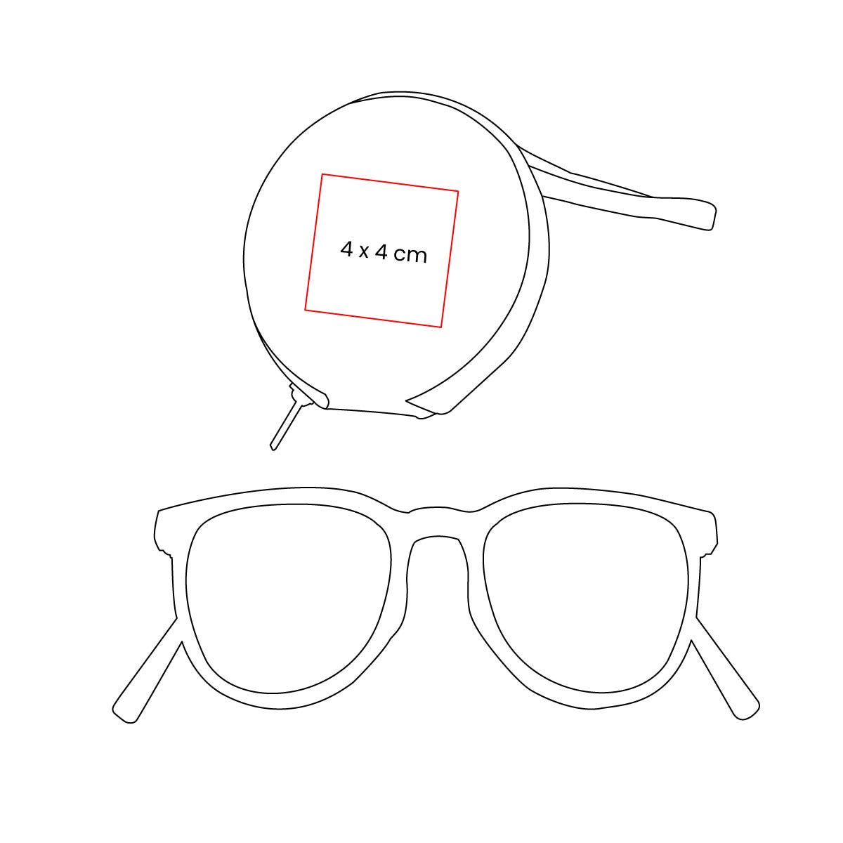 lentes foldy personalizada con logo de empresa
