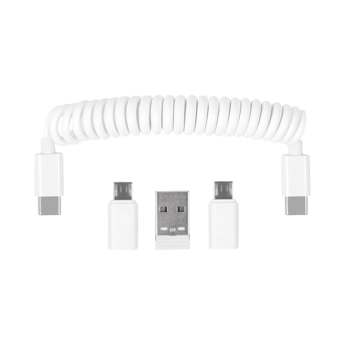 cable de carga spira personalizada con logo de empresa
