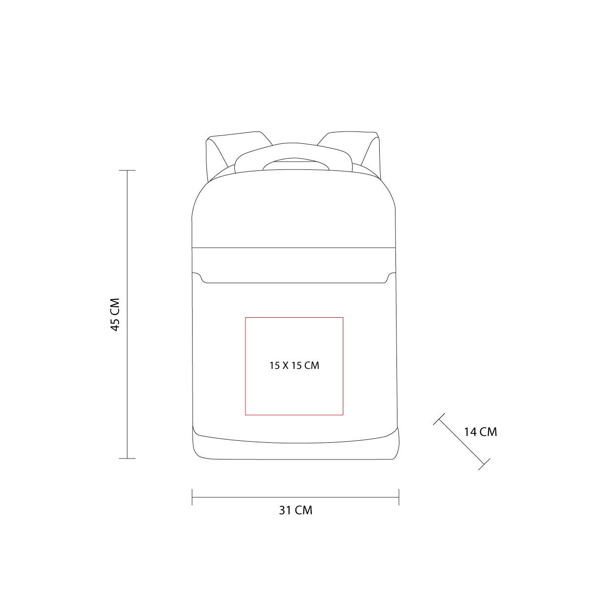 mochila olito personalizada con logo de empresa
