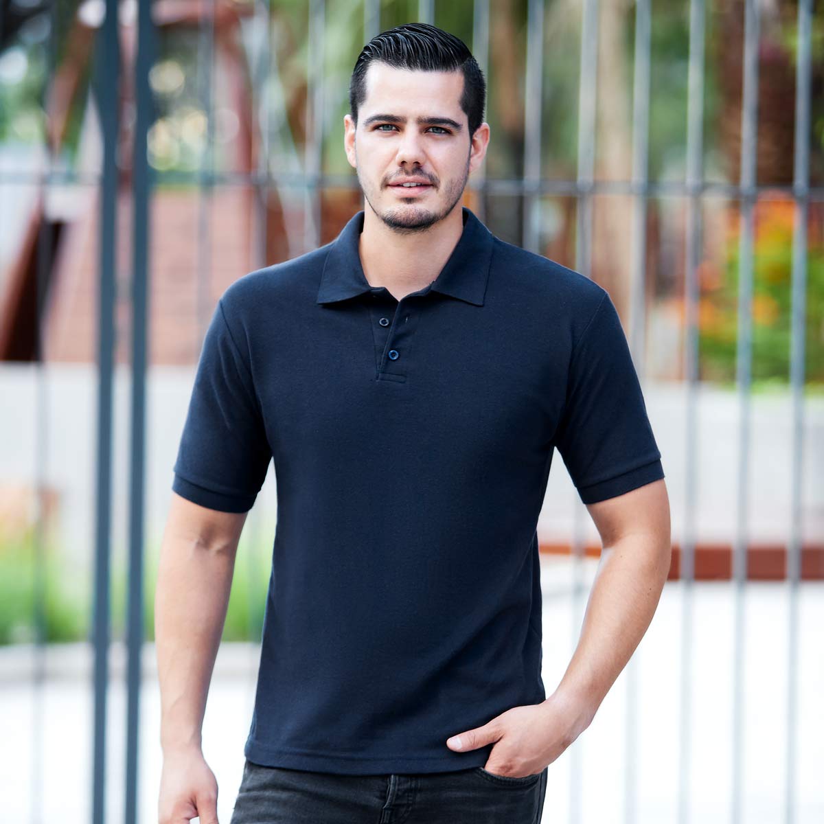 playera polo lutry personalizada con logo de empresa