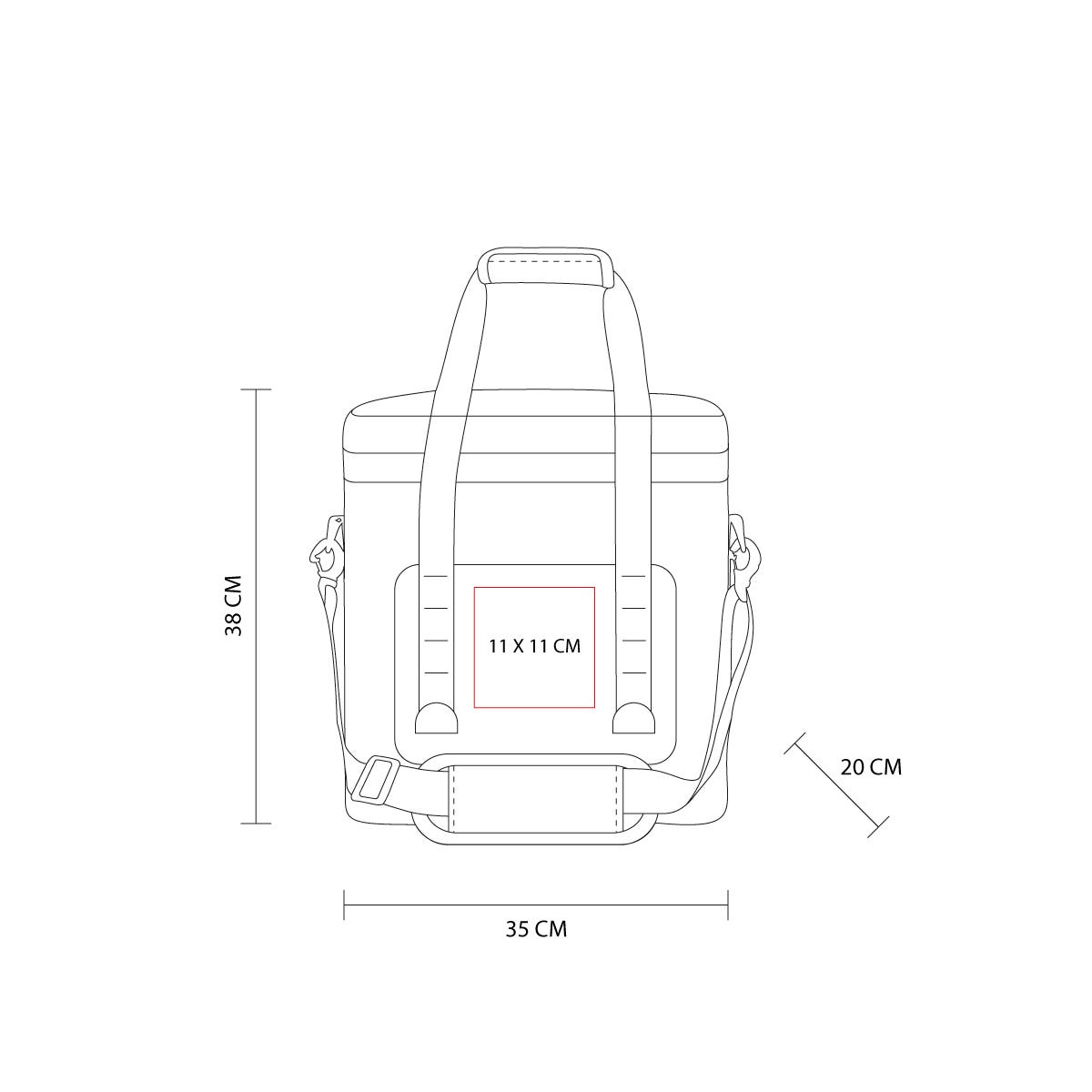 hielera dovia personalizada con logo de empresa