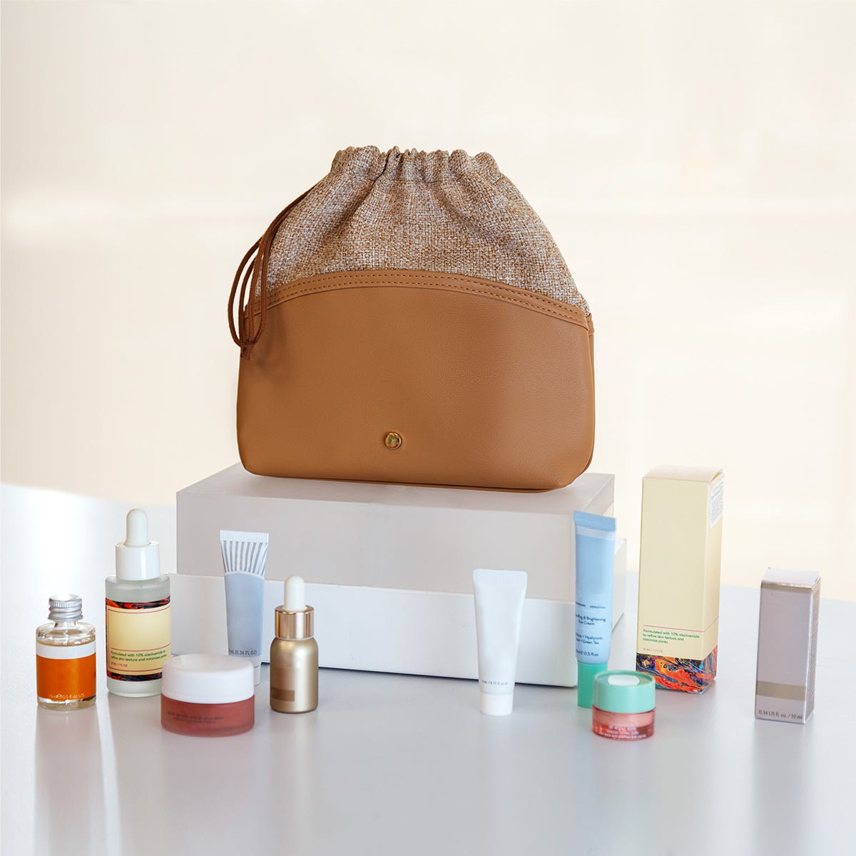cosmetiquera isabella personalizada con logo de empresa