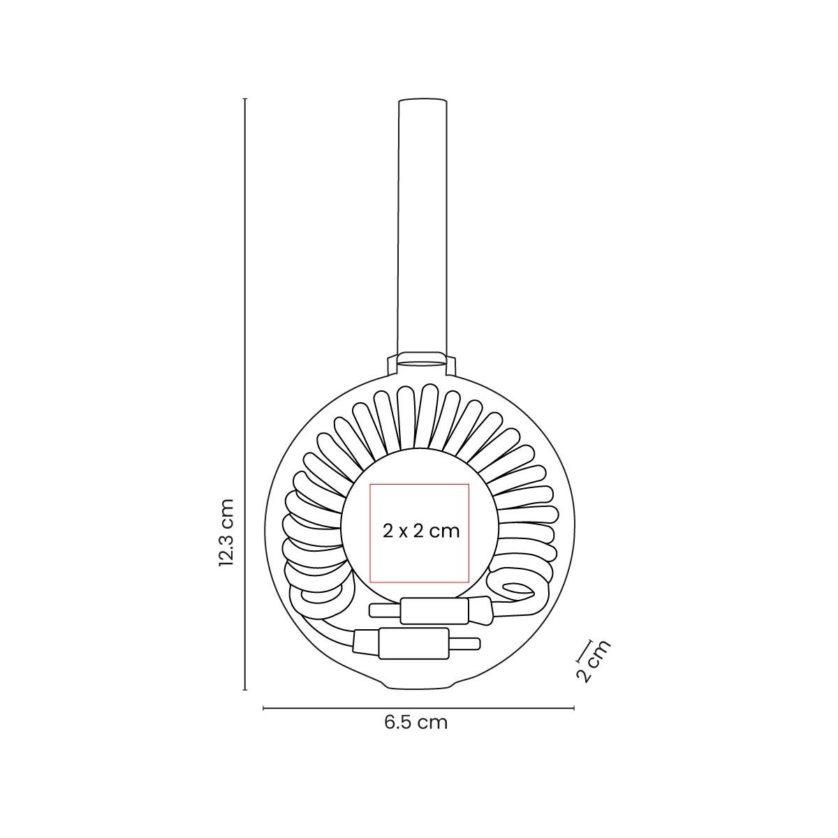 cable de carga spira personalizada con logo de empresa