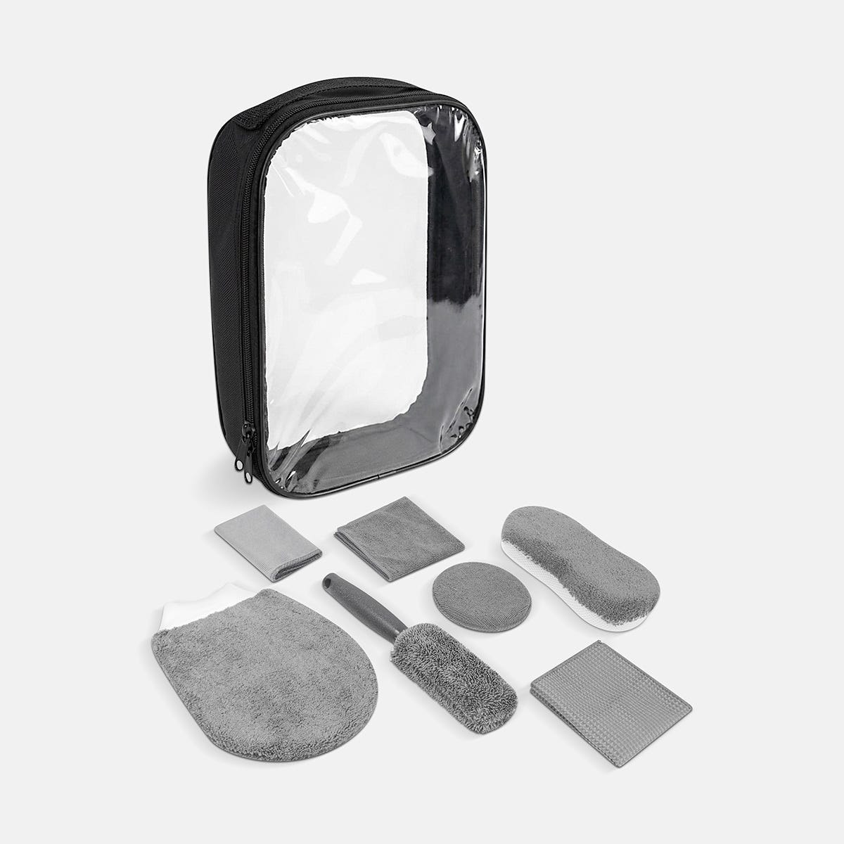 set limpieza de auto volen personalizada con logo de empresa