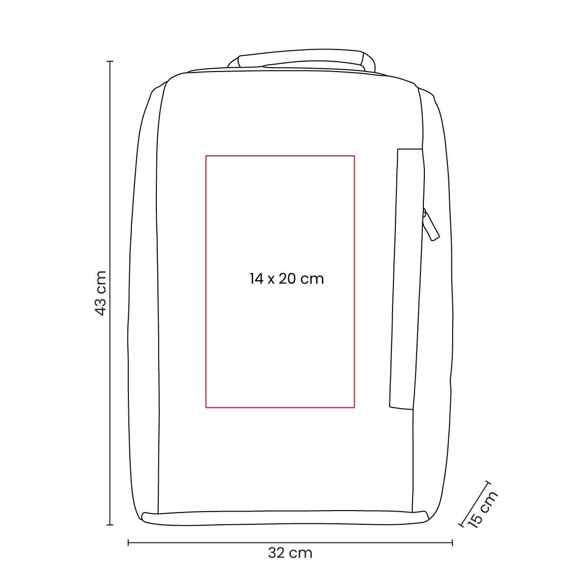 mochila clef personalizada con logo de empresa