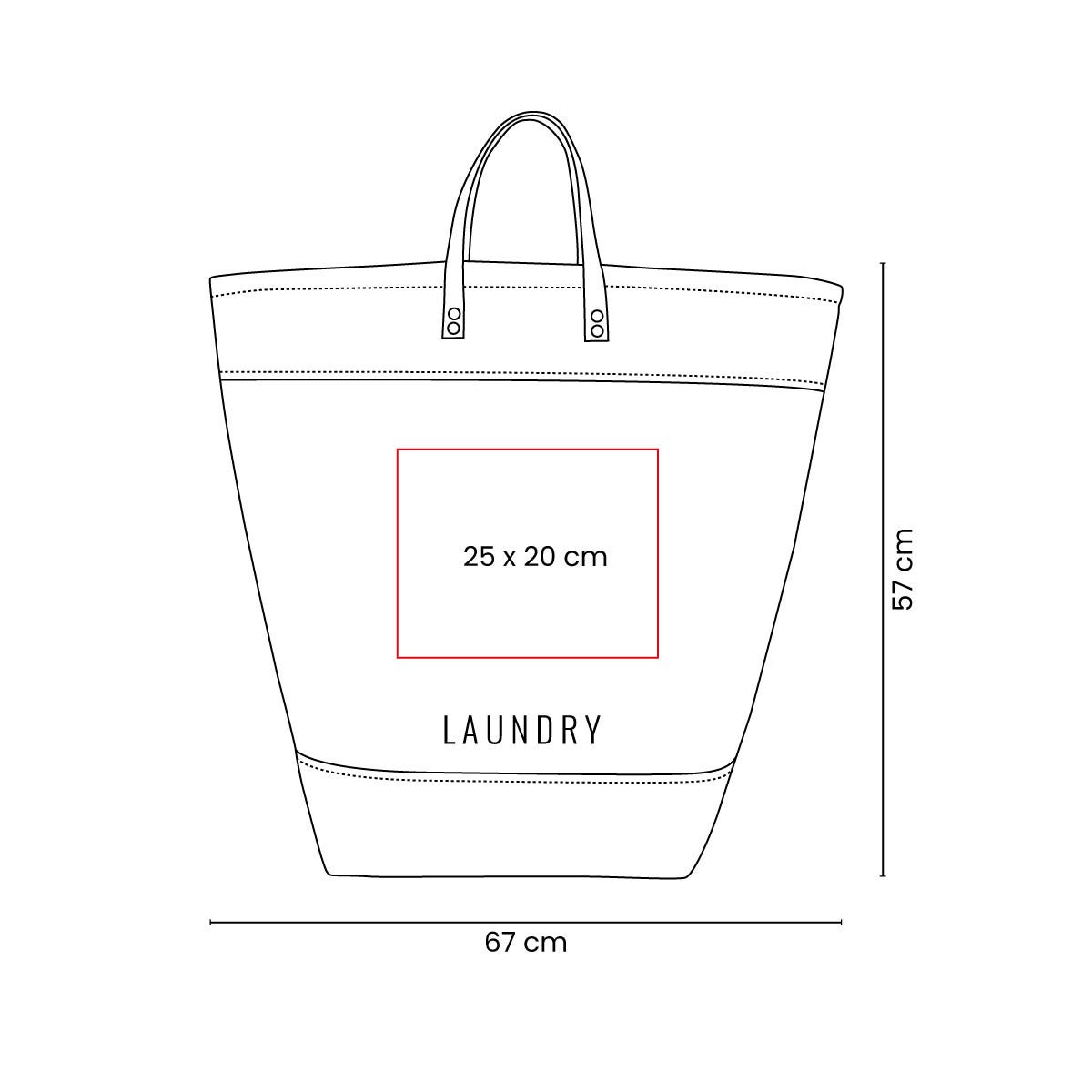 cesto para ropa zoe personalizada con logo de empresa