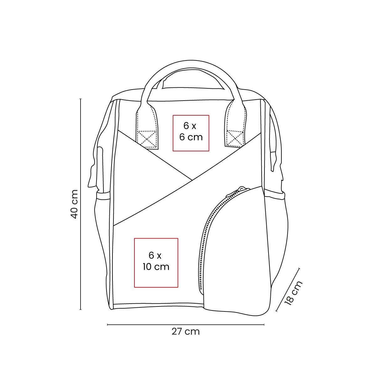 mochila-lonchera vertex personalizada con logo de empresa
