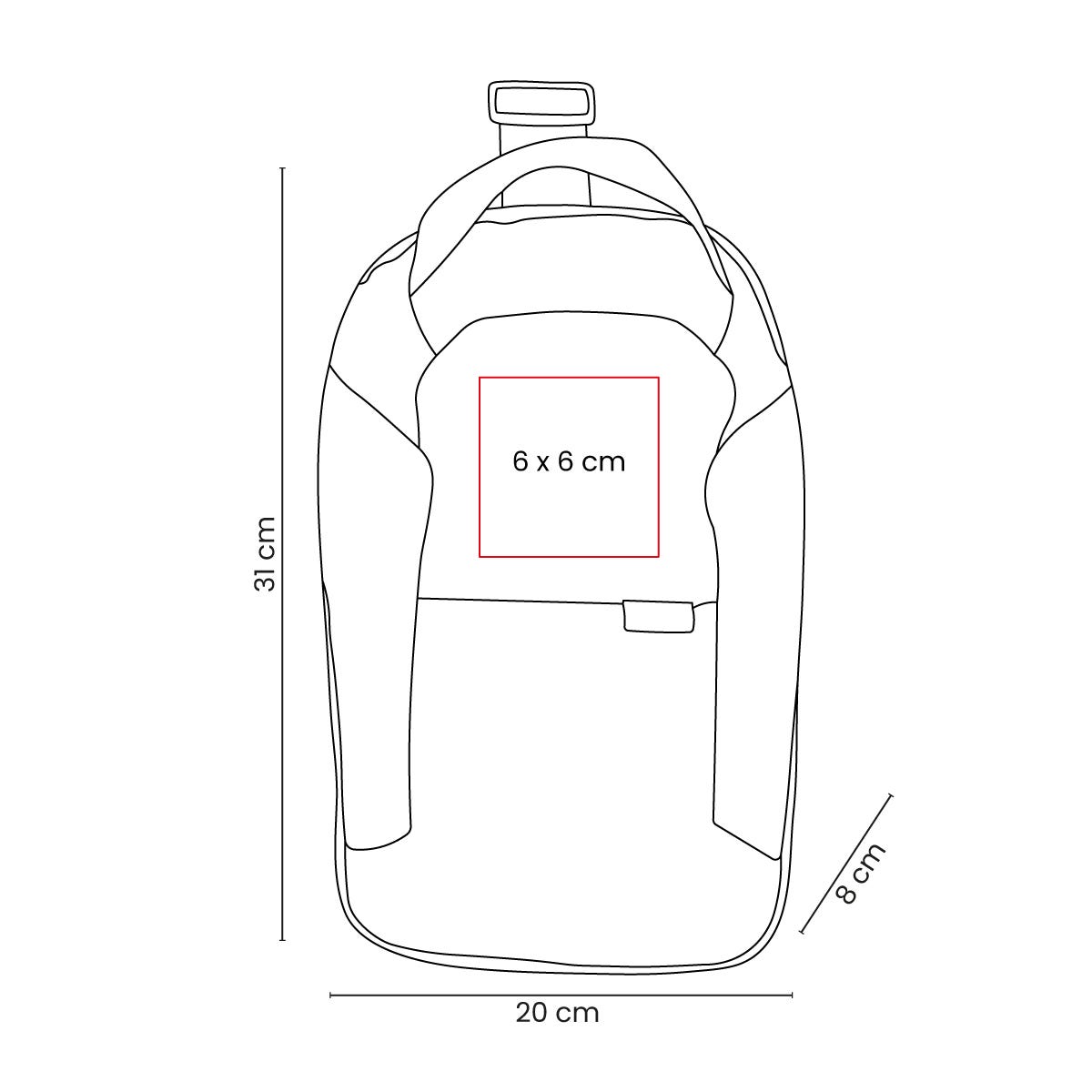 mochila de viaje ovik personalizada con logo de empresa