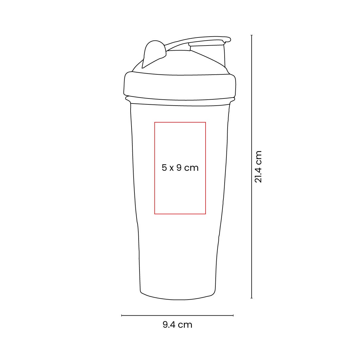 cilindro shaker bolt personalizada con logo de empresa