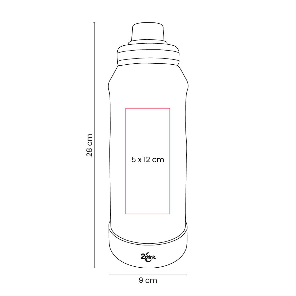 termo ivron personalizada con logo de empresa