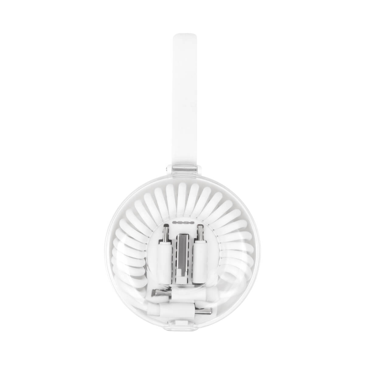 cable de carga spira personalizada con logo de empresa
