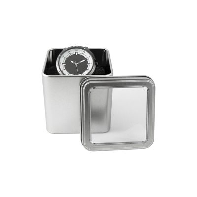 Estuche Metálico Cuadrado Con Ventana En Tapa para regalos corporativos